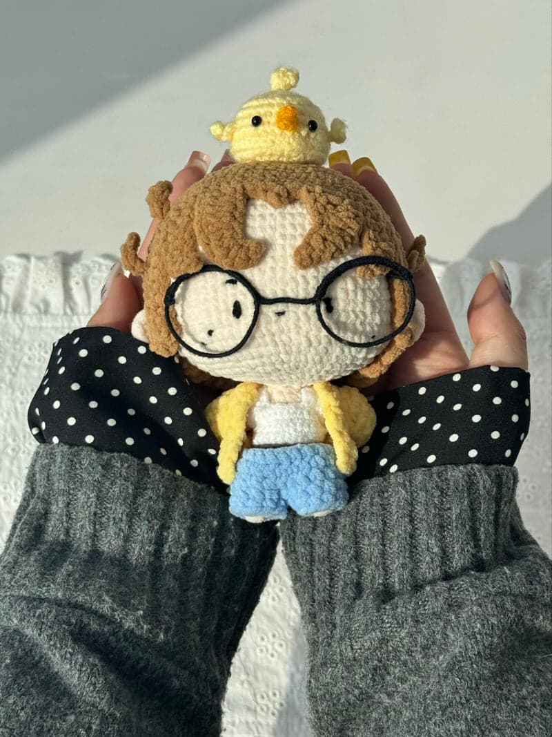 JUHOON YELLOW DUCK CROCHET PLUSH